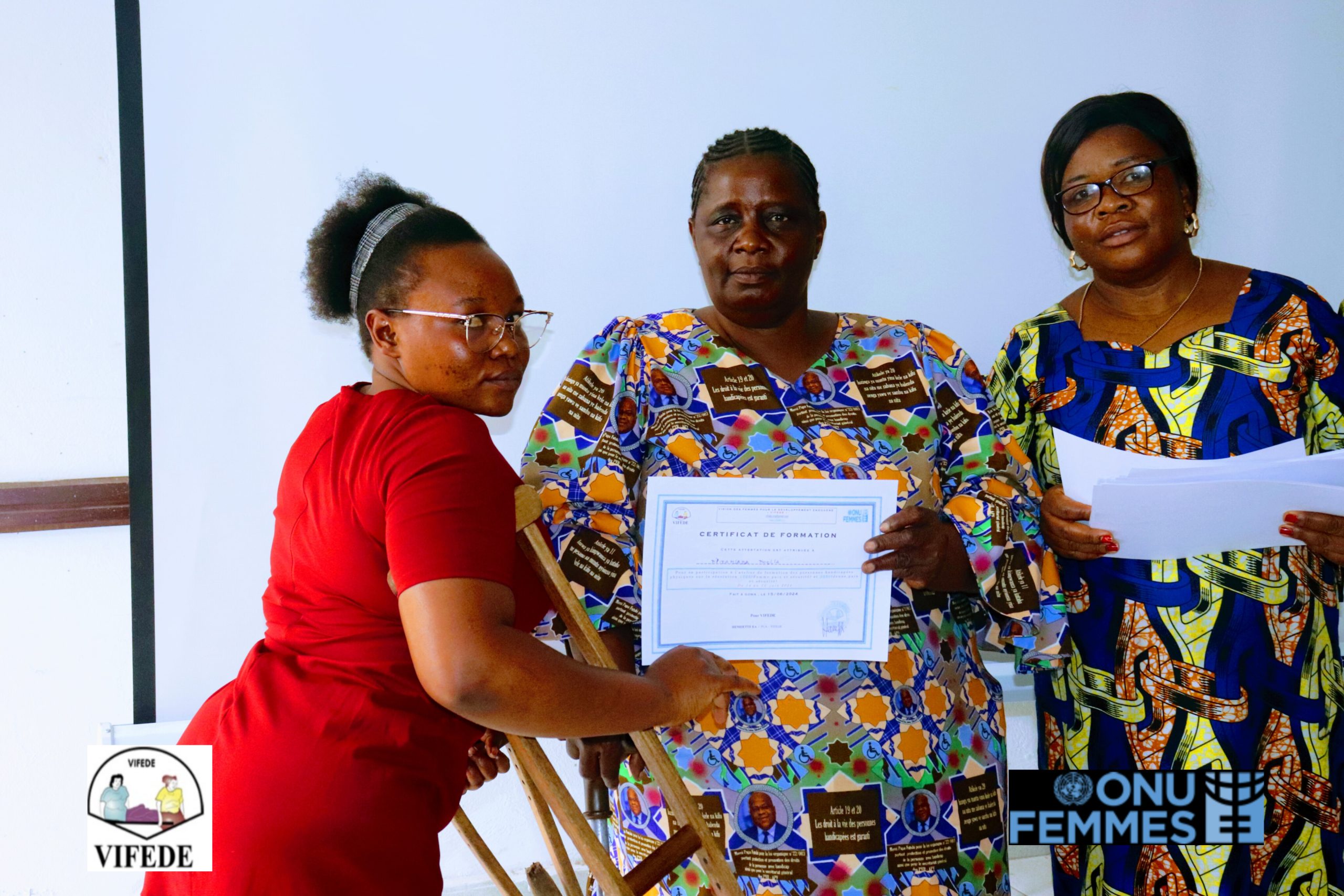 CLOTURE DE L&rsquo;ATELIER DE FORMATION DES PERSONNES HANDICAPÉES PHYSIQUES SUR LES RÉSOLUTIONS 1325-2250