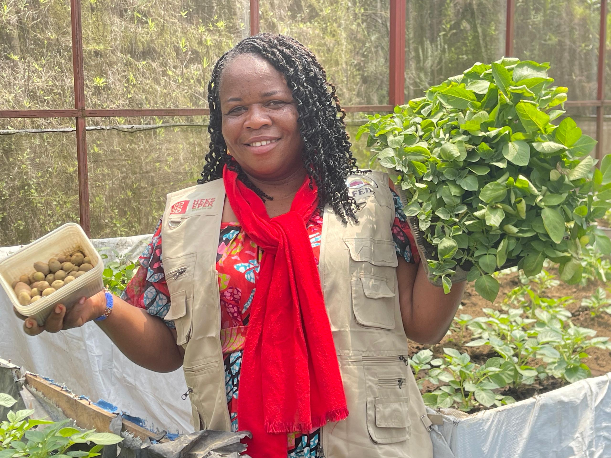 madame henriette Akyombo cordinatrice de VIFEDE
