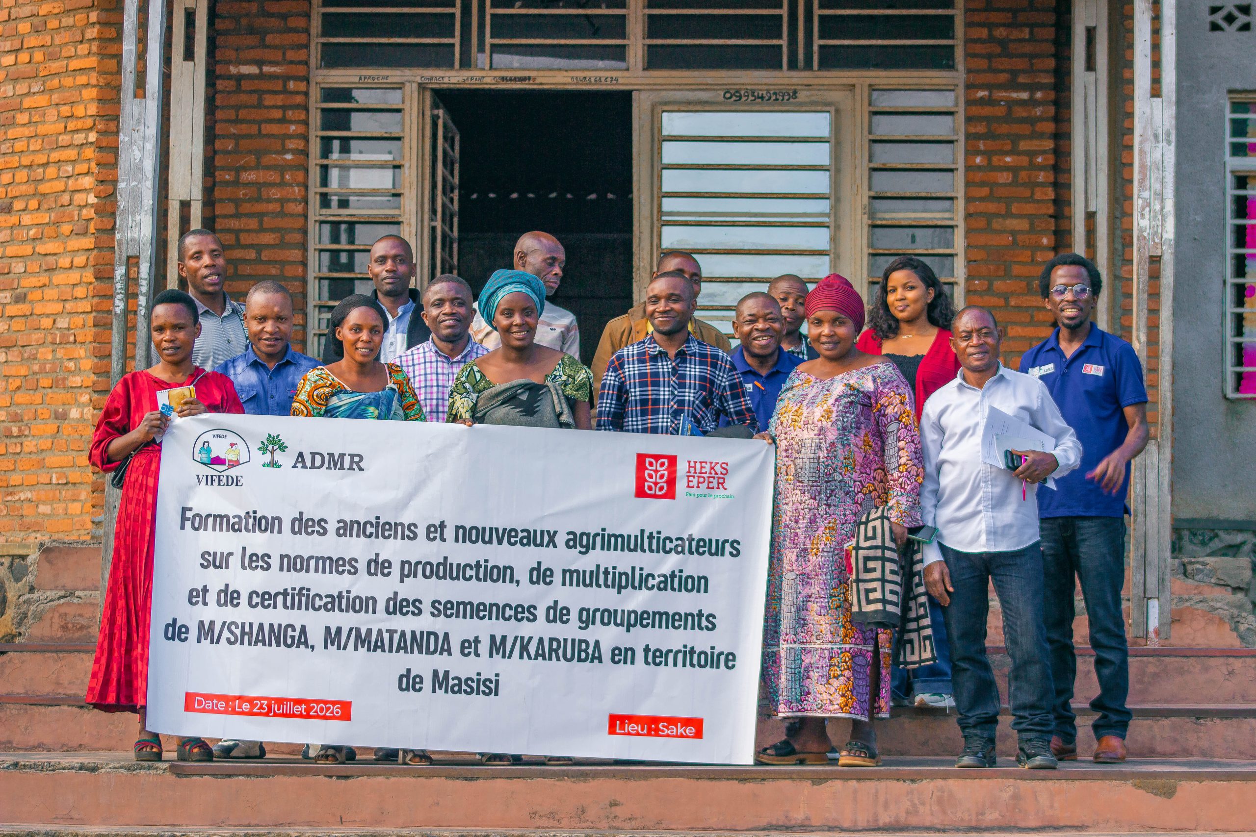 Des agri-multiplicateurs formés à Sake pour booster la production de semences de qualité